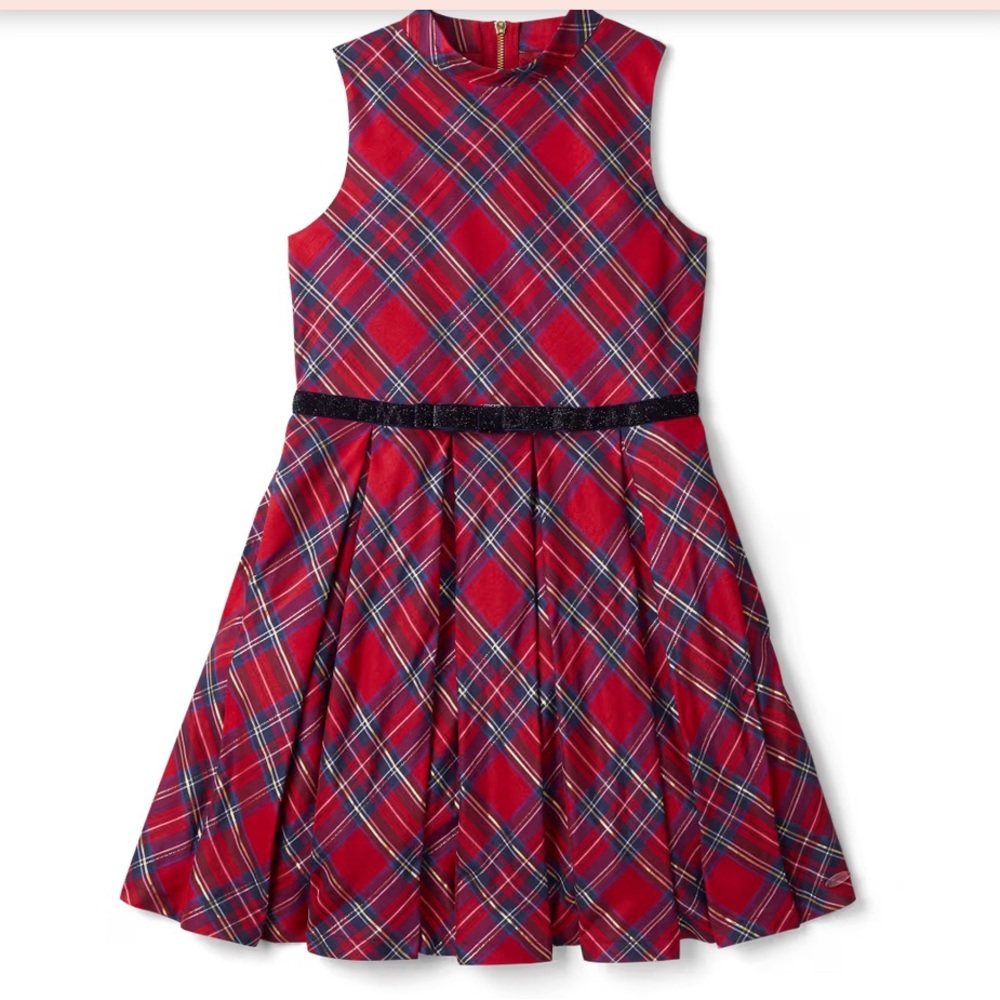 American Girl Pretty Plaid Christmas Dress for Girls Size 7